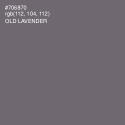#706870 - Old Lavender Color Image